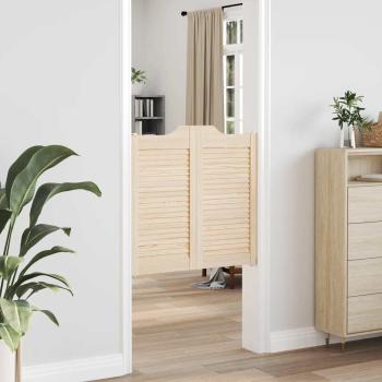 Schwingtüren Lamellen-Design 1-Paar 80x80 cm Massivholz Kiefer