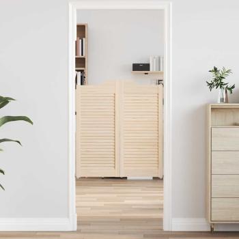 ARDEBO.de - Schwingtüren Lamellen-Design 1-Paar 90x80 cm Massivholz Kiefer
