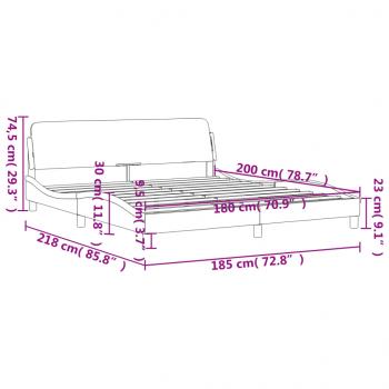 Bettgestell ohne Matratze Dunkelgrün 180x200 cm Samt