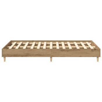 Bettgestell ohne Matratze Artisan-Eiche 135x190cm Holzwerkstoff