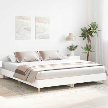 Bettgestell ohne Matratze Weiß 180x200 cm Holzwerkstoff