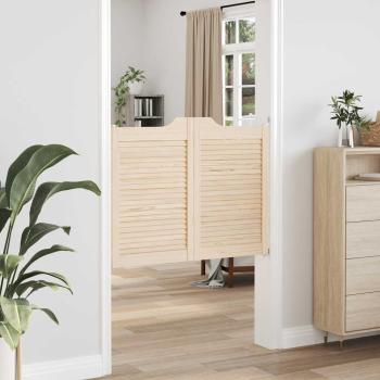 Schwingtüren Lamellen-Design 2-Paar 80x100 cm Massivholz Kiefer