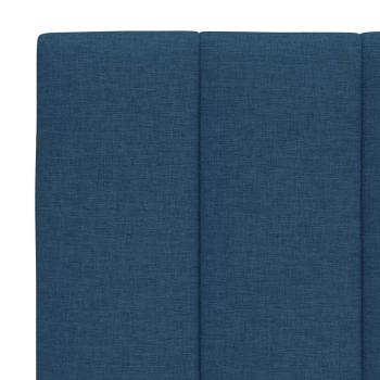 Bettgestell ohne Matratze Blau 120x200 cm Stoff