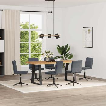 ARDEBO.de - Esszimmerstühle 6 Stk. Dunkelgrau Samt