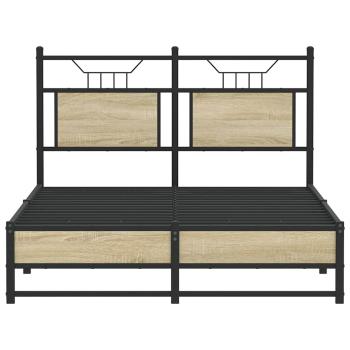 Bettgestell ohne Matratze Sonoma-Eiche 120x190 cm Holzwerkstoff
