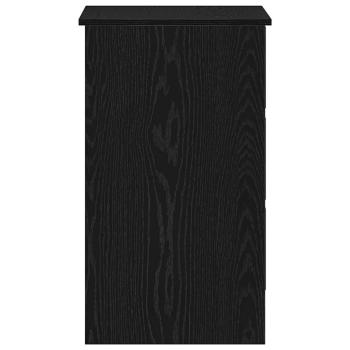 Schreibtisch Schwarz Eichen-Optik 90x45x76 cm Holzwerkstoff