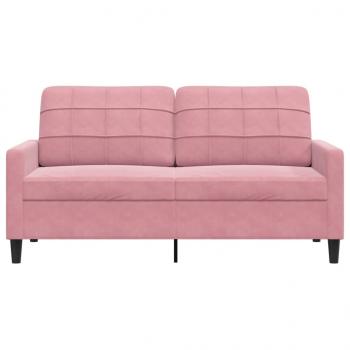 2-Sitzer-Sofa Rosa 140 cm Samt