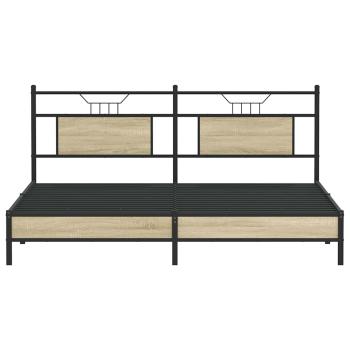 Bettgestell ohne Matratze Sonoma-Eiche 183x203 cm Holzwerkstoff