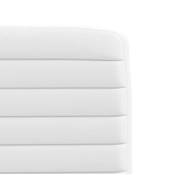 Esszimmerstühle 2 Stk. Weiß Kunstleder