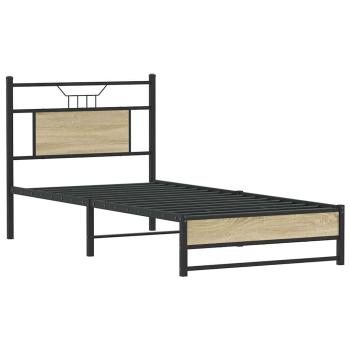 Bettgestell ohne Matratze Sonoma-Eiche 90x190 cm Holzwerkstoff