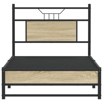 Bettgestell ohne Matratze Sonoma-Eiche 90x190 cm Holzwerkstoff