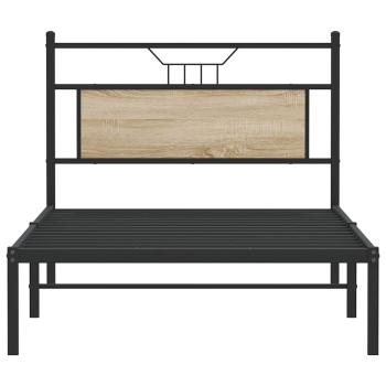 Bettgestell ohne Matratze Sonoma-Eiche 107x203 cm Holzwerkstoff