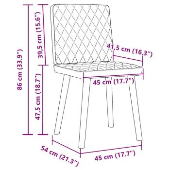 Esszimmerstühle 2 Stk. Schwarz Stoff