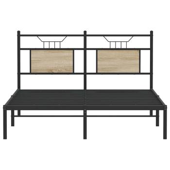 Bettgestell ohne Matratze Sonoma-Eiche 140x200 cm Holzwerkstoff