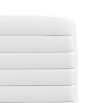 Esszimmerstühle 4 Stk. Weiß Kunstleder