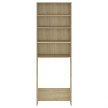 Waschmaschinenschrank Sonoma-Eiche 64x24x190 cm
