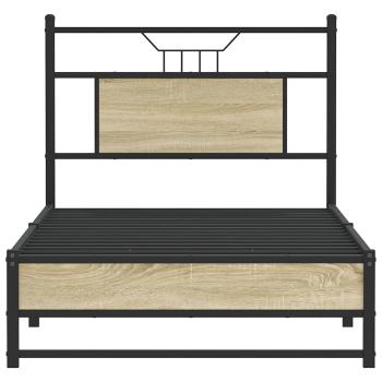 Bettgestell ohne Matratze Sonoma-Eiche 80x200 cm Holzwerkstoff