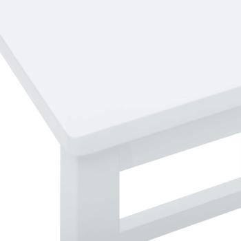 Barstühle 2 Stk. Weiß Massivholz Gummibaum