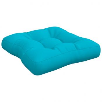 Palettenkissen Türkis 50x50x12 cm Stoff