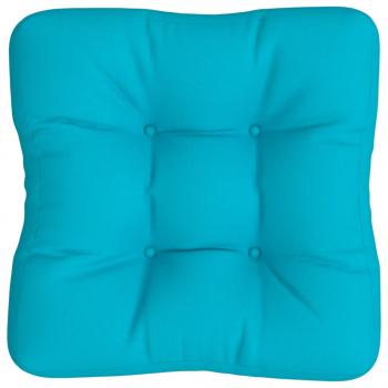 Palettenkissen Türkis 50x50x12 cm Stoff