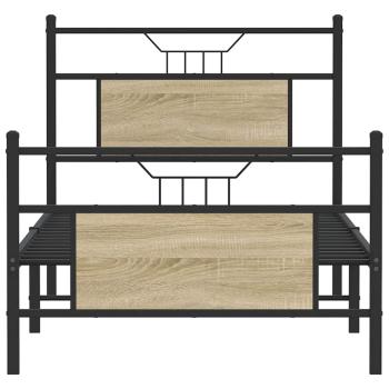 Bettgestell ohne Matratze Sonoma-Eiche 75x190 cm Holzwerkstoff