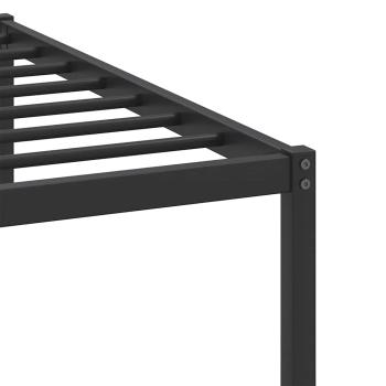 Bettgestell ohne Matratze Räuchereiche 100x200 cm Holzwerkstoff