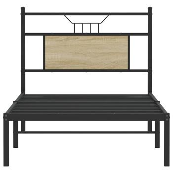 Bettgestell ohne Matratze Sonoma-Eiche 90x190 cm Holzwerkstoff