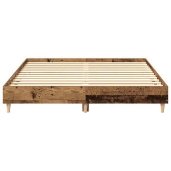 Bettgestell ohne Matratze Altholz-Optik 140x200cm Holzwerkstoff