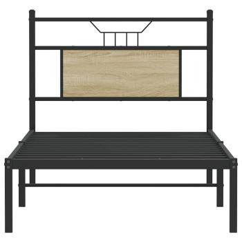 Bettgestell ohne Matratze Sonoma-Eiche 75x190 cm Holzwerkstoff