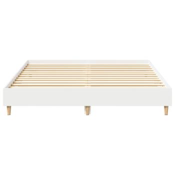 Bettgestell ohne Matratze Weiß 150x200 cm Holzwerkstoff