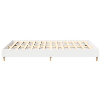 Bettgestell ohne Matratze Weiß 150x200 cm Holzwerkstoff