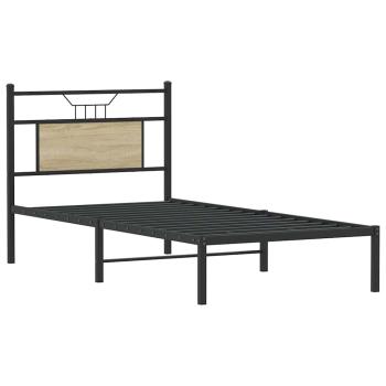Bettgestell ohne Matratze Sonoma-Eiche 90x200 cm Holzwerkstoff