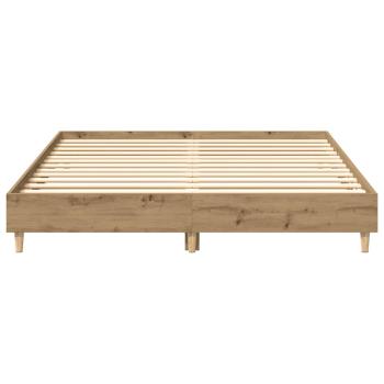 Bettgestell ohne Matratze Artisan-Eiche 140x200cm Holzwerkstoff
