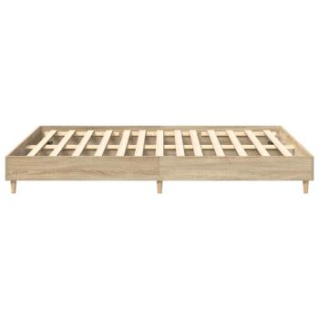 Bettgestell ohne Matratze Sonoma-Eiche 140x200 cm Holzwerkstoff