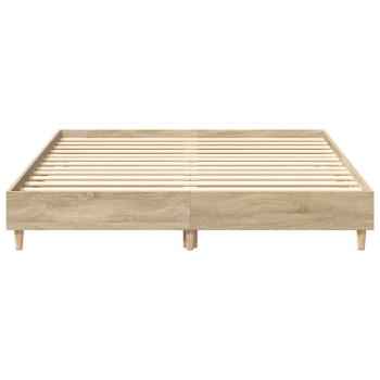 Bettgestell ohne Matratze Sonoma-Eiche 150x200 cm Holzwerkstoff