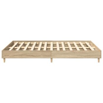 Bettgestell ohne Matratze Sonoma-Eiche 150x200 cm Holzwerkstoff