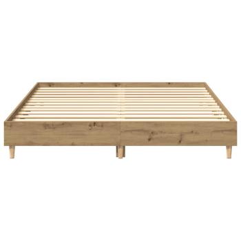 Bettgestell ohne Matratze Artisan-Eiche 150x200cm Holzwerkstoff