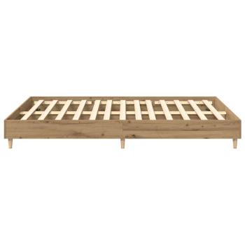 Bettgestell ohne Matratze Artisan-Eiche 150x200cm Holzwerkstoff