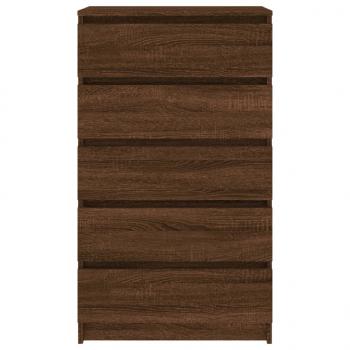 Schubladenschrank Braun Eichen-Optik 60x36x103 cm Holzwerkstoff