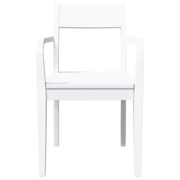 Esszimmerstühle 2 Stk. Weiß Massivholz Gummibaum