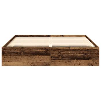 Bettgestell ohne Matratze Altholz-Optik 180x200cm Holzwerkstoff