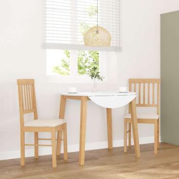 ARDEBO.de - Esszimmerstühle mit Kissen 2 Stk. Massivholz Gummibaum