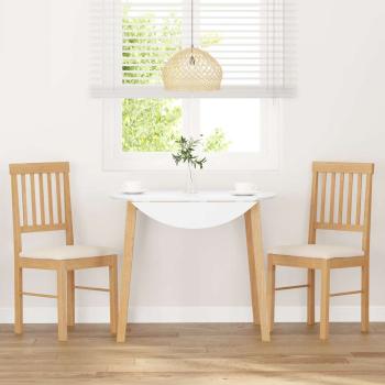 Esszimmerstühle mit Kissen 2 Stk. Massivholz Gummibaum