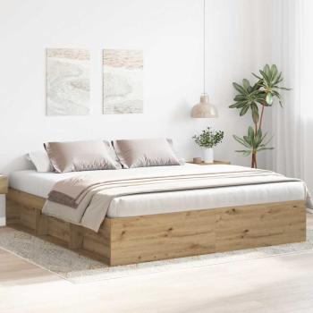 Bettgestell ohne Matratze Artisan-Eiche 180x200cm Holzwerkstoff
