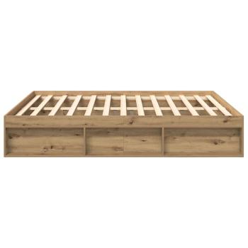 Bettgestell ohne Matratze Artisan-Eiche 180x200cm Holzwerkstoff