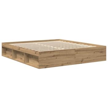 Bettgestell ohne Matratze Artisan-Eiche 180x200cm Holzwerkstoff