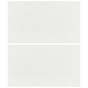 ARDEBO.de - Schneidebretter 2 Stk. Transparent Blasenmuster Hartglas