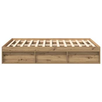 Bettgestell ohne Matratze Artisan-Eiche 120x200cm Holzwerkstoff