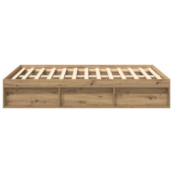 Bettgestell ohne Matratze Artisan-Eiche 120x190cm Holzwerkstoff
