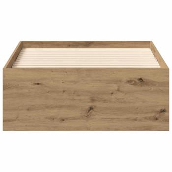 Bettgestell ohne Matratze Artisan-Eiche 100x200cm Holzwerkstoff